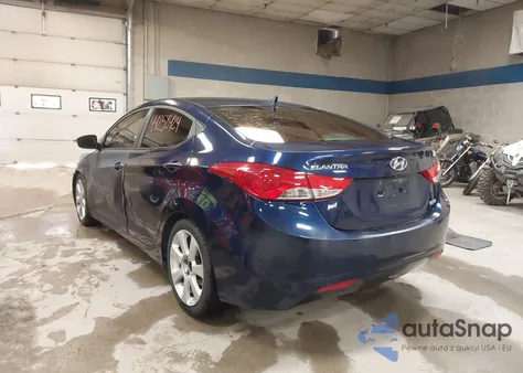 2013 Hyundai Elantra Limited z USA, uszkodzony, nr VIN 5NPDH4AE8DH232673